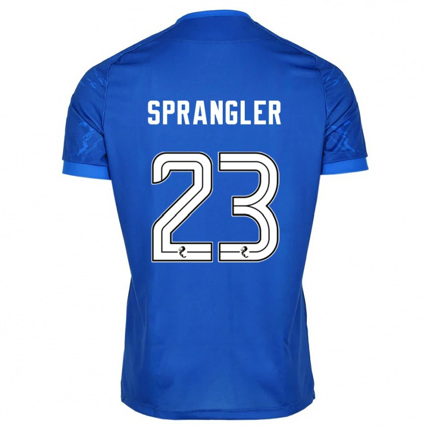 Danxen Kinderen Sven Sprangler #23 Blauw Wit Thuisshirt Thuistenue 2025/26 T-Shirt