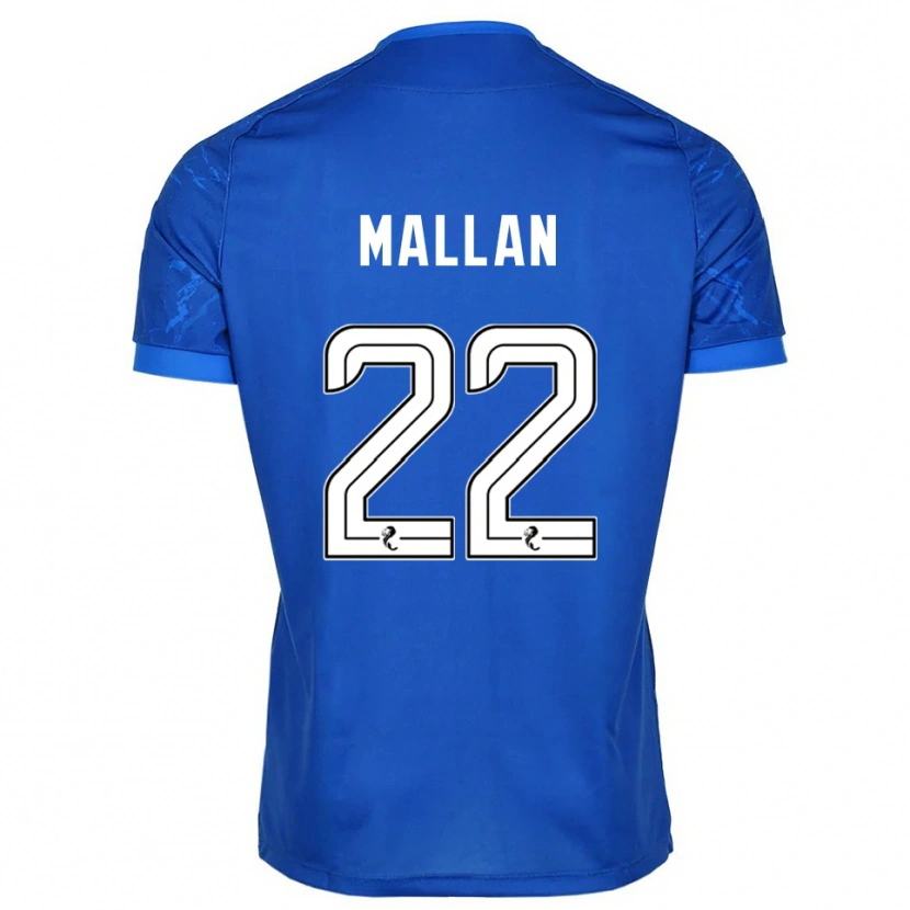 Danxen Kinderen Stevie Mallan #22 Blauw Wit Thuisshirt Thuistenue 2025/26 T-Shirt