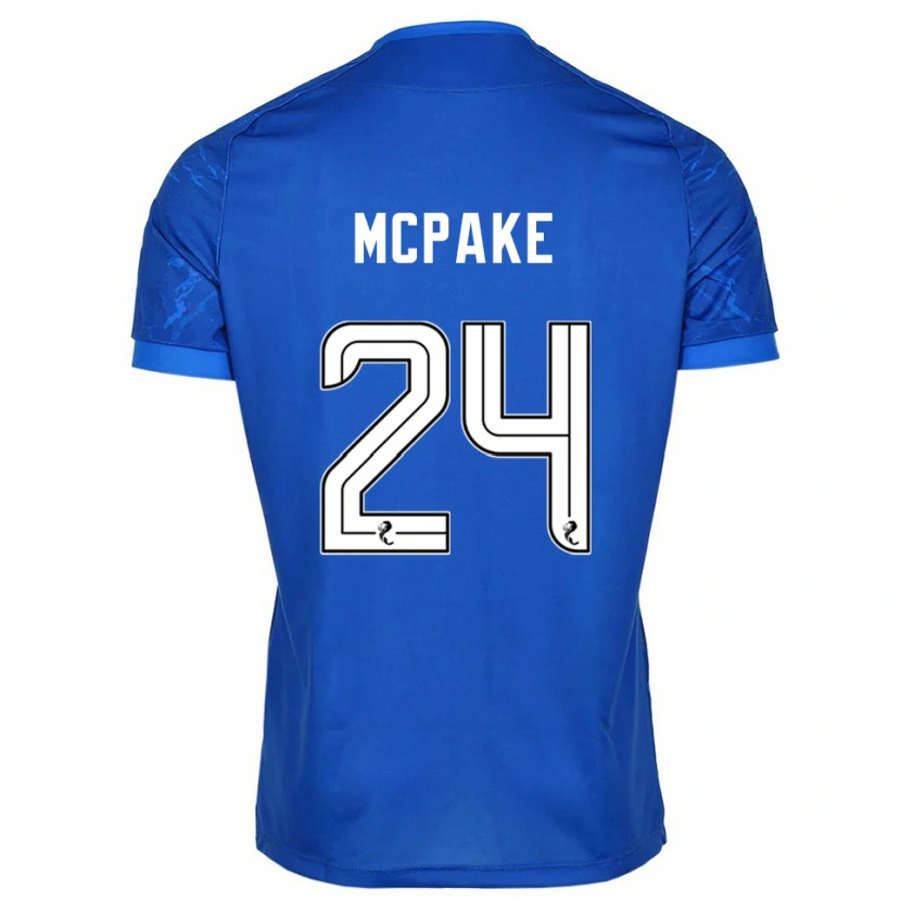Danxen Kinderen Josh Mcpake #24 Blauw Wit Thuisshirt Thuistenue 2025/26 T-Shirt