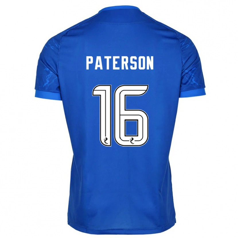 Danxen Kinderen Megan Paterson #16 Blauw Wit Thuisshirt Thuistenue 2025/26 T-Shirt