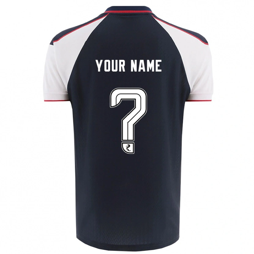 Danxen Kinderen Uw Naam #0 Marine Wit Thuisshirt Thuistenue 2025/26 T-Shirt