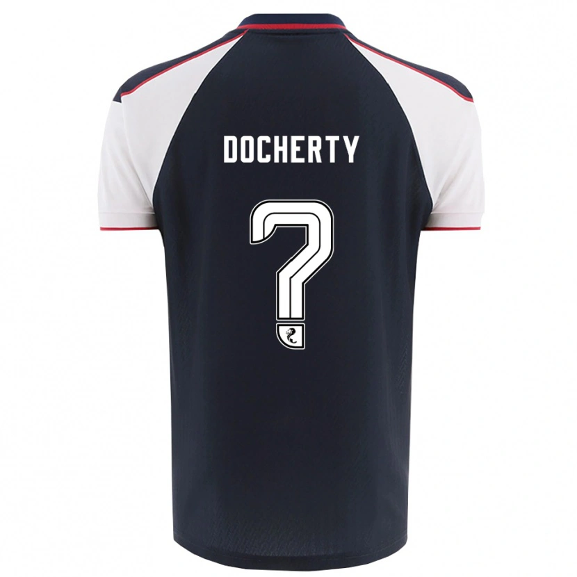 Danxen Kinderen Rachel Docherty #0 Marine Wit Thuisshirt Thuistenue 2025/26 T-Shirt