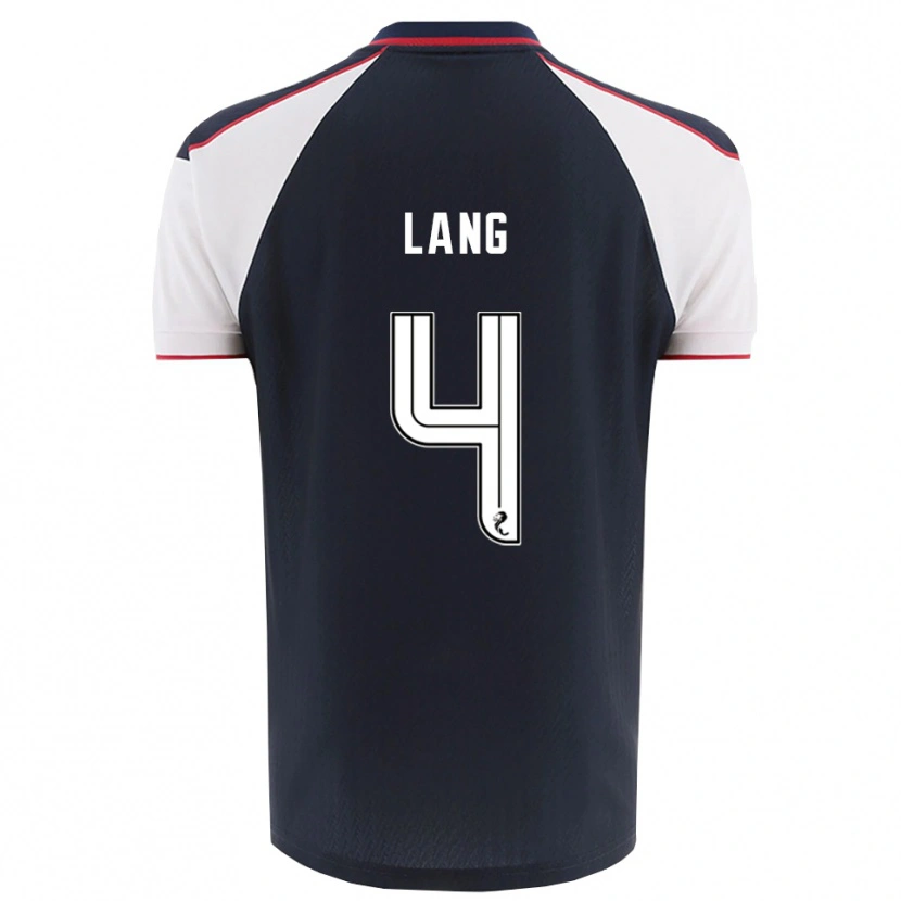 Danxen Kinderen Tom Lang #4 Marine Wit Thuisshirt Thuistenue 2025/26 T-Shirt