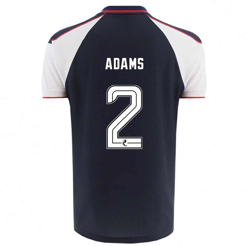 Danxen Kinderen Keelan Adams #2 Marine Wit Thuisshirt Thuistenue 2025/26 T-Shirt