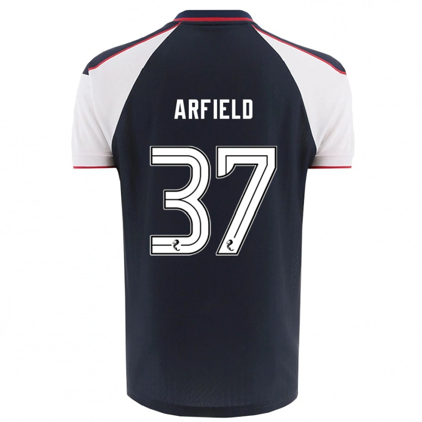Danxen Kinderen Scott Arfield #37 Marine Wit Thuisshirt Thuistenue 2025/26 T-Shirt
