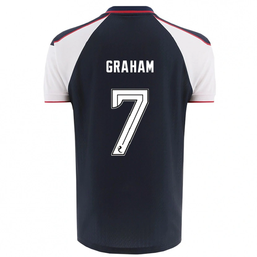 Danxen Kinderen Brian Graham #7 Marine Wit Thuisshirt Thuistenue 2025/26 T-Shirt