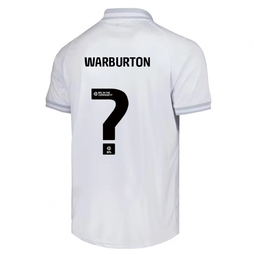 Danxen Kinderen Owen Warburton #0 Wit Grijs Zwart Uitshirt Uittenue 2025/26 T-Shirt