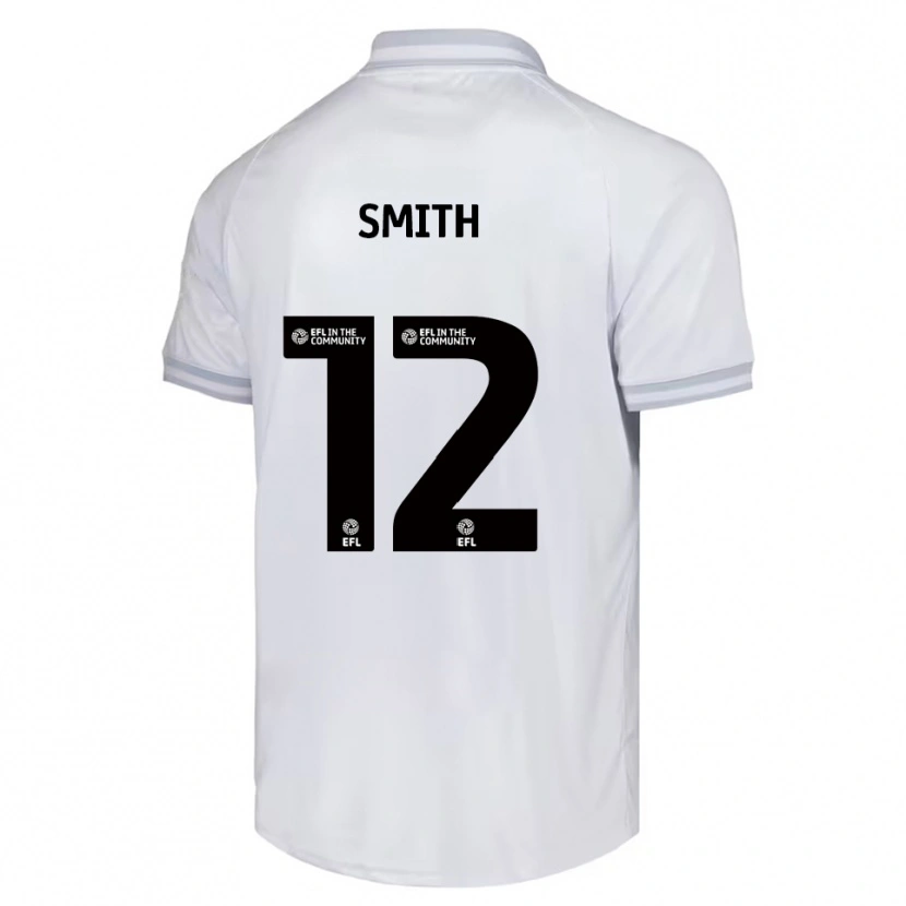 Danxen Kinderen Jackson Smith #12 Wit Grijs Zwart Uitshirt Uittenue 2025/26 T-Shirt