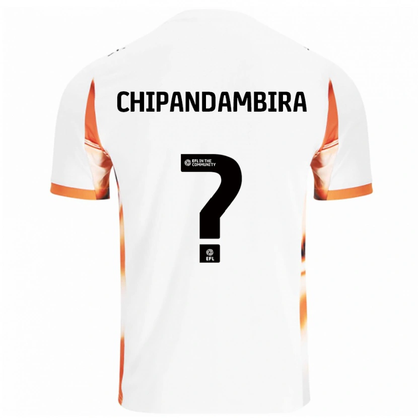 Danxen Kinderen Tafadzwa Chipandambira #0 Wit Oranje Zwart Uitshirt Uittenue 2025/26 T-Shirt