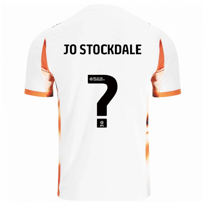 Danxen Kinderen Elly Jo Stockdale #0 Wit Oranje Zwart Uitshirt Uittenue 2025/26 T-Shirt