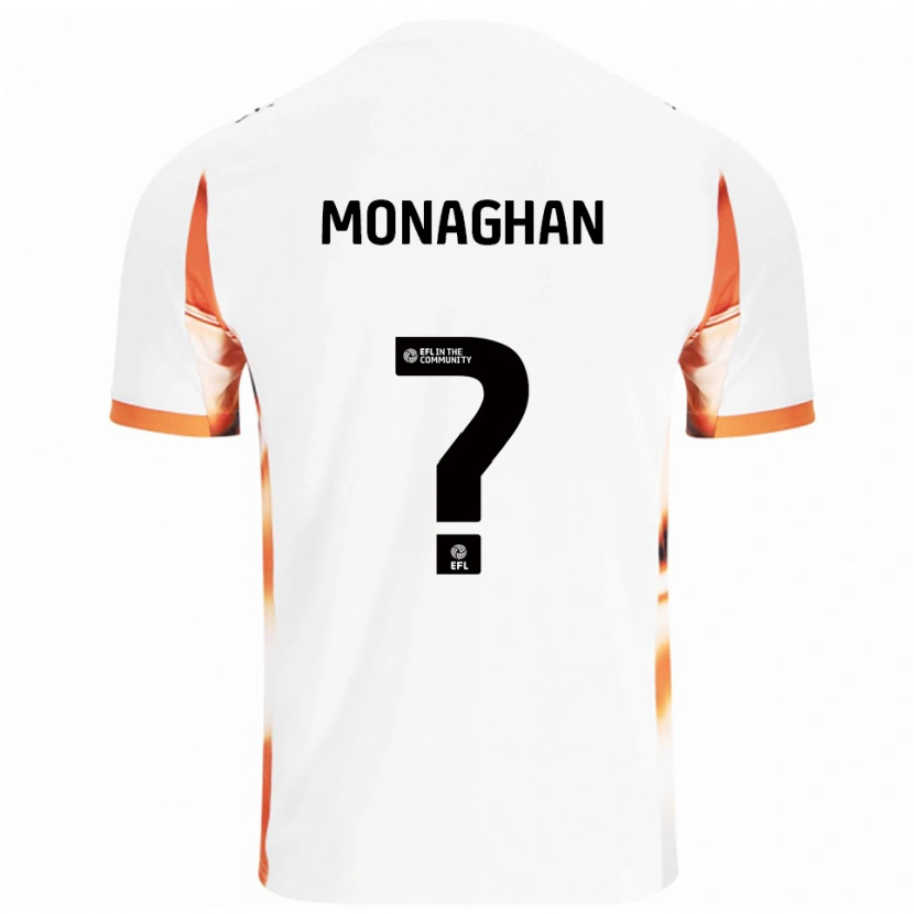 Danxen Kinderen Kayleigh Monaghan #0 Wit Oranje Zwart Uitshirt Uittenue 2025/26 T-Shirt