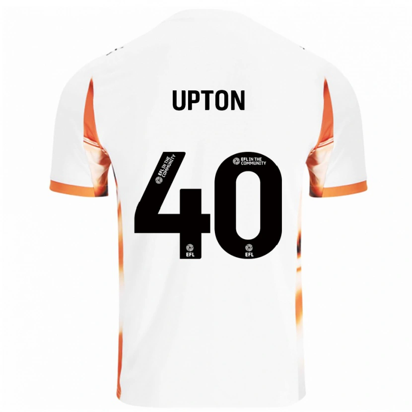 Danxen Kinderen Theo Upton #40 Wit Oranje Zwart Uitshirt Uittenue 2025/26 T-Shirt