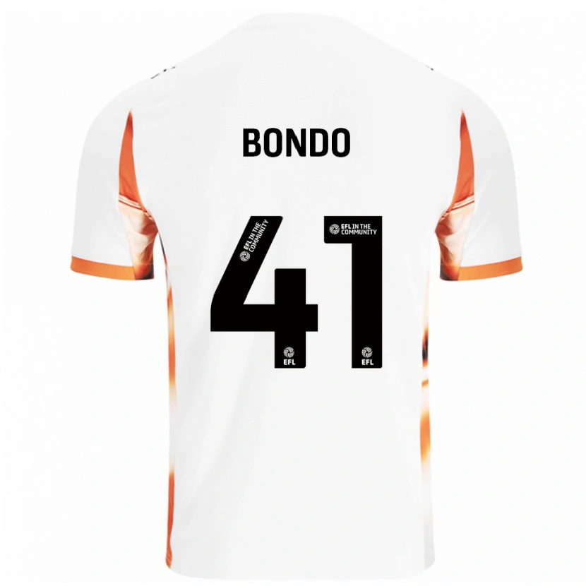 Danxen Kinderen Terry Bondo #41 Wit Oranje Zwart Uitshirt Uittenue 2025/26 T-Shirt