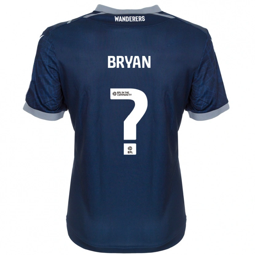 Danxen Kinderen Trevon Bryan #0 Marine Grijs Uitshirt Uittenue 2025/26 T-Shirt