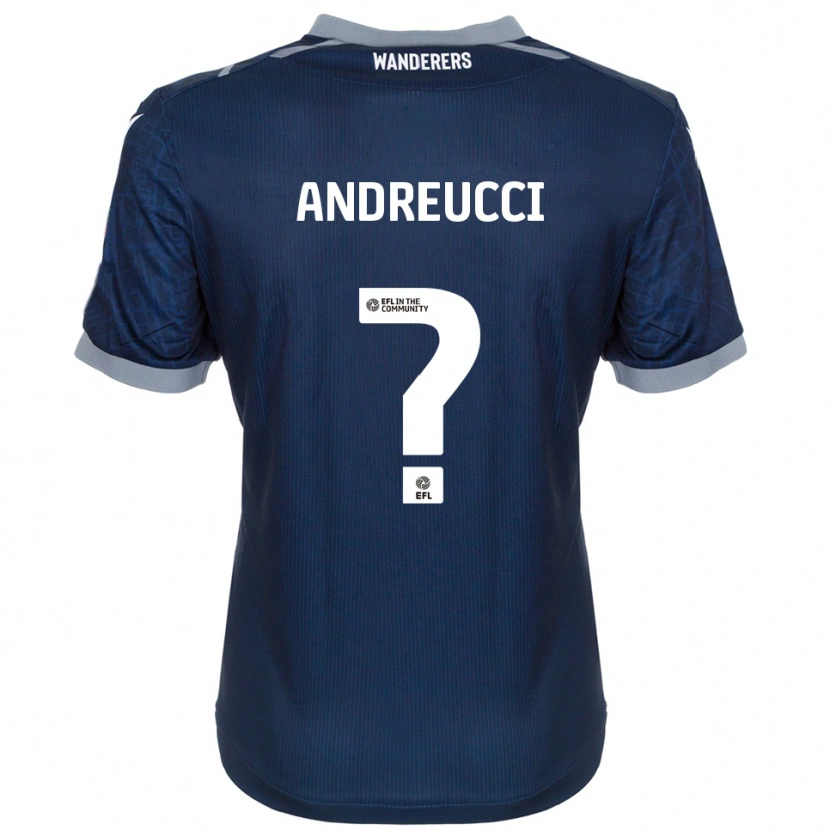 Danxen Kinderen Ben Andreucci #0 Marine Grijs Uitshirt Uittenue 2025/26 T-Shirt