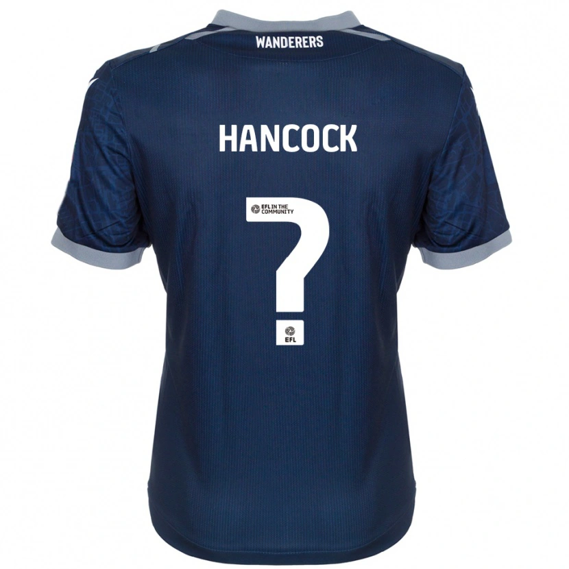 Danxen Kinderen Leah Hancock #0 Marine Grijs Uitshirt Uittenue 2025/26 T-Shirt