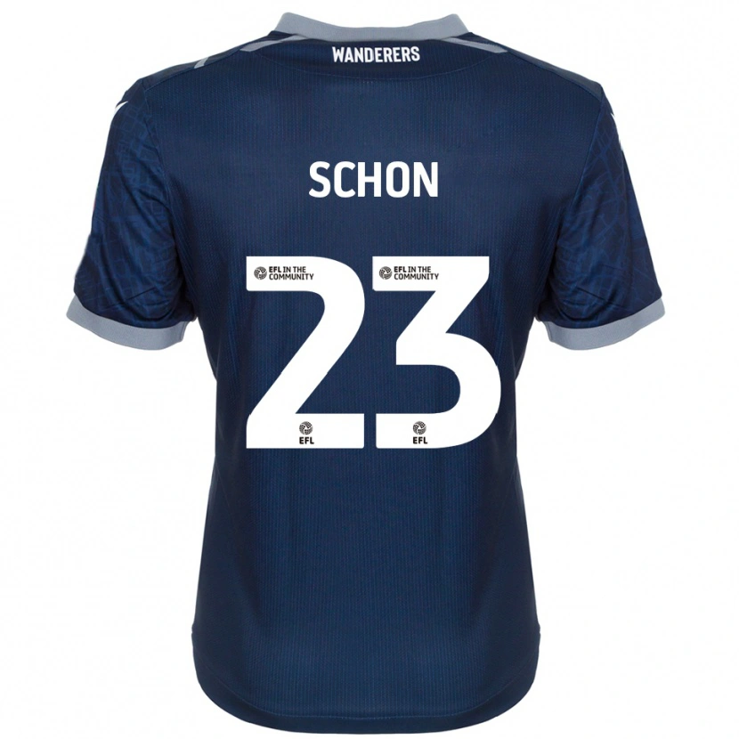 Danxen Kinderen Szabolcs Schön #23 Marine Grijs Uitshirt Uittenue 2025/26 T-Shirt
