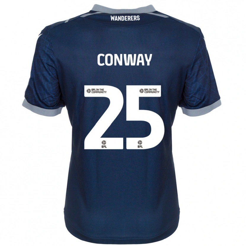 Danxen Kinderen Max Conway #25 Marine Grijs Uitshirt Uittenue 2025/26 T-Shirt