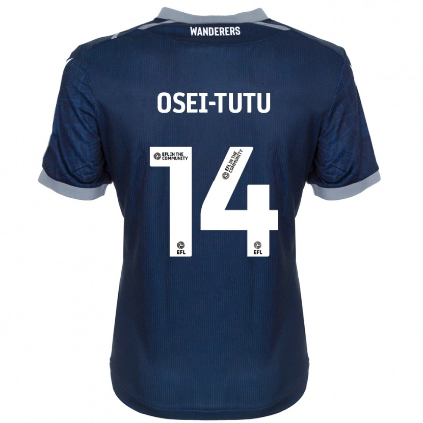 Danxen Kinderen Jordi Osei-Tutu #14 Marine Grijs Uitshirt Uittenue 2025/26 T-Shirt