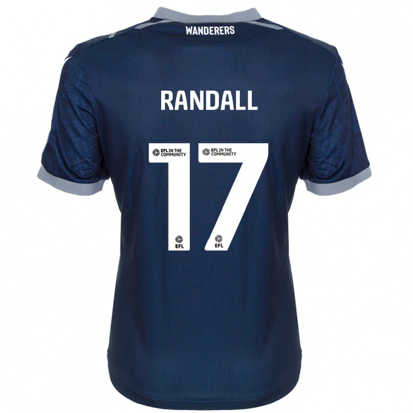 Danxen Kinderen Joel Randall #17 Marine Grijs Uitshirt Uittenue 2025/26 T-Shirt