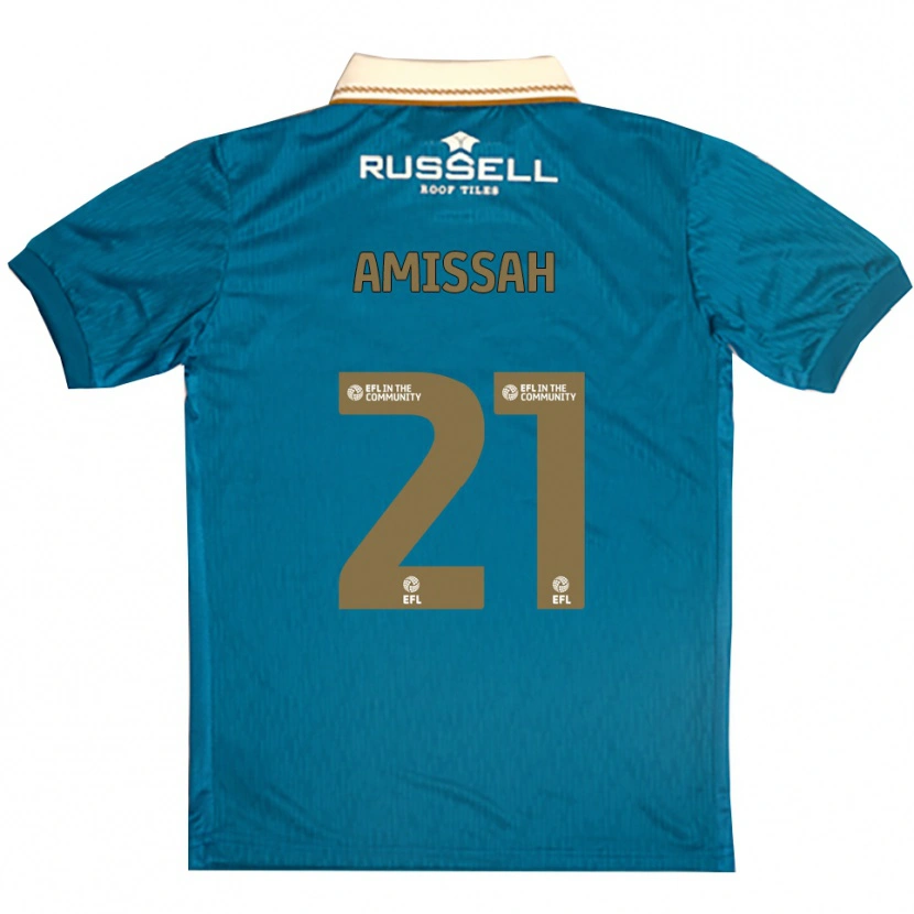 Danxen Kinderen Jordan Amissah #21 Hemelsblauw Wit Uitshirt Uittenue 2025/26 T-Shirt