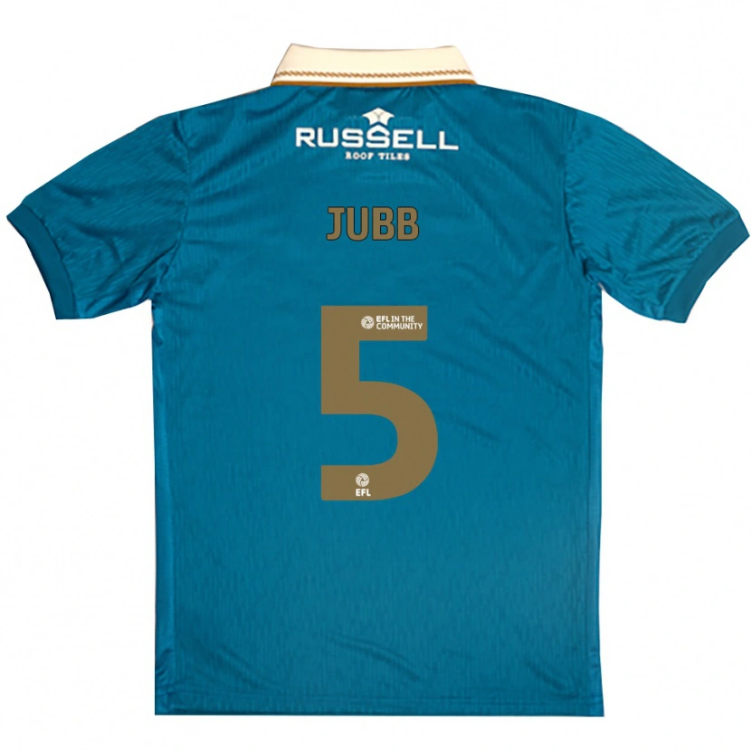 Danxen Kinderen Katie Jubb #5 Hemelsblauw Wit Uitshirt Uittenue 2025/26 T-Shirt