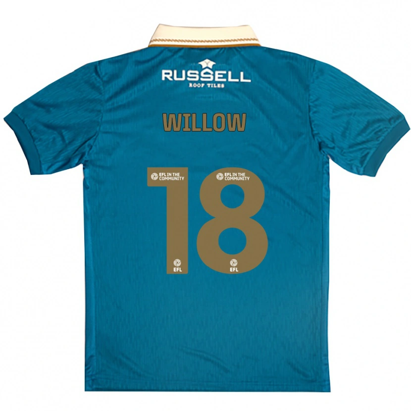 Danxen Kinderen Jack Willow #18 Hemelsblauw Wit Uitshirt Uittenue 2025/26 T-Shirt