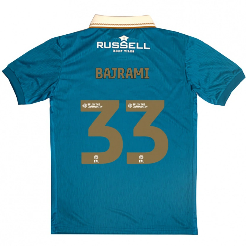 Danxen Kinderen Geraldo Bajrami #33 Hemelsblauw Wit Uitshirt Uittenue 2025/26 T-Shirt