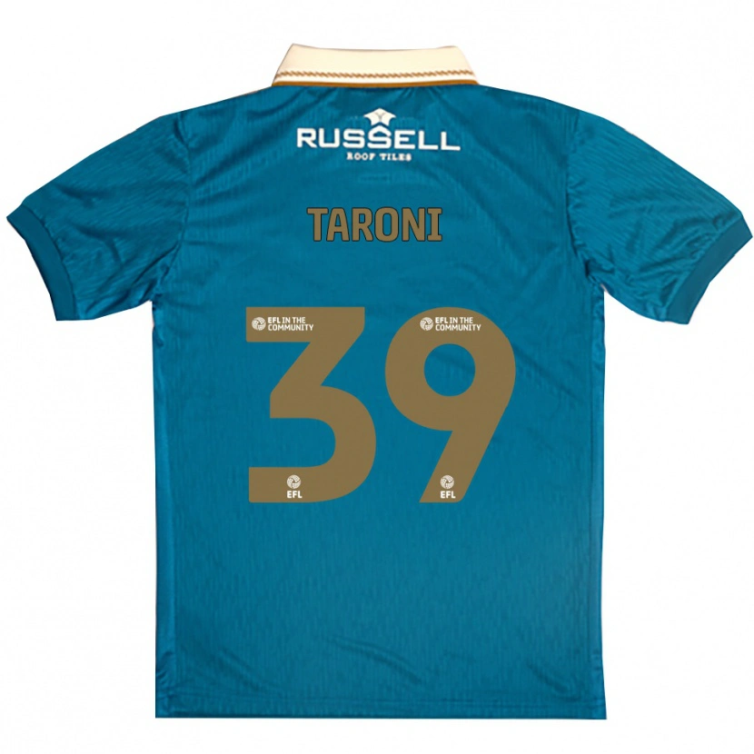 Danxen Kinderen Josh Taroni #39 Hemelsblauw Wit Uitshirt Uittenue 2025/26 T-Shirt