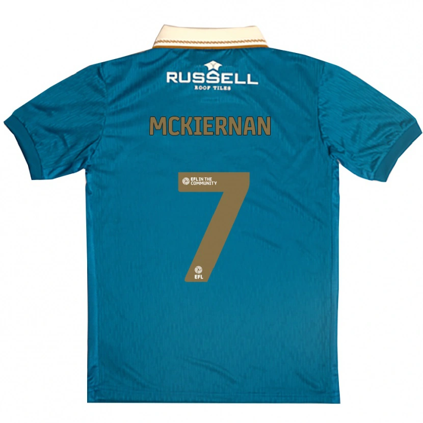 Danxen Kinderen Jj Mckiernan #7 Hemelsblauw Wit Uitshirt Uittenue 2025/26 T-Shirt