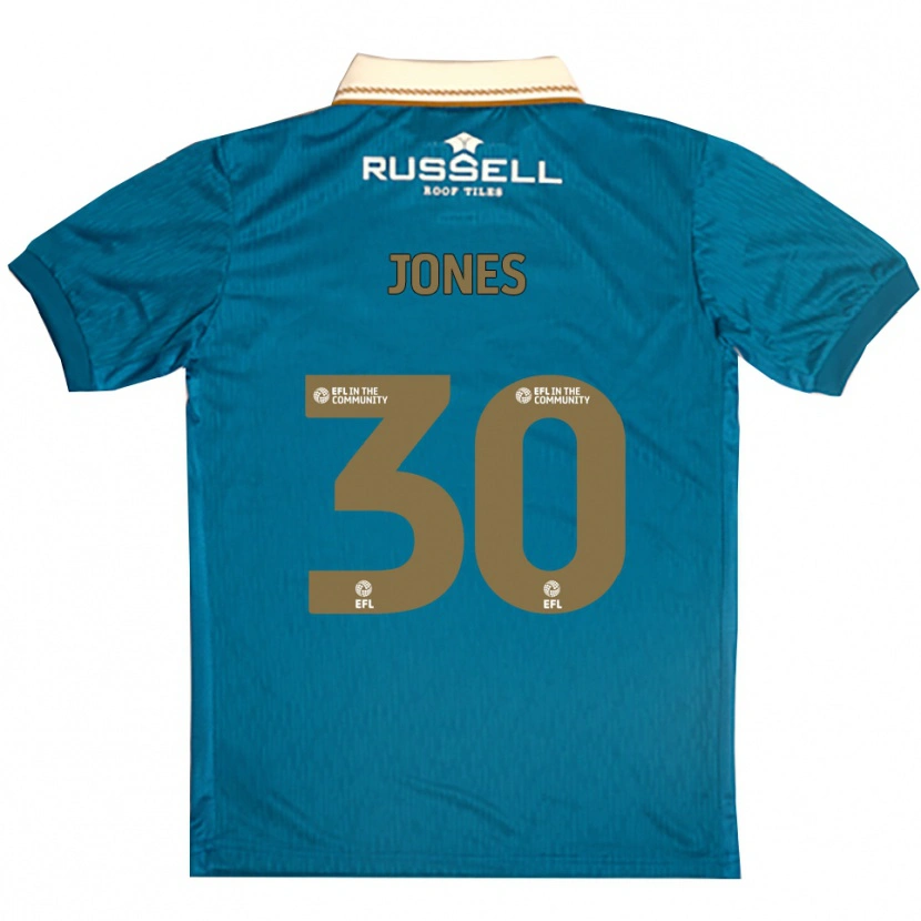 Danxen Kinderen James Jones #30 Hemelsblauw Wit Uitshirt Uittenue 2025/26 T-Shirt