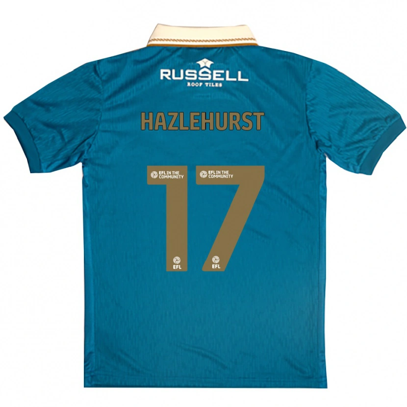 Danxen Kinderen Jack Hazlehurst #17 Hemelsblauw Wit Uitshirt Uittenue 2025/26 T-Shirt