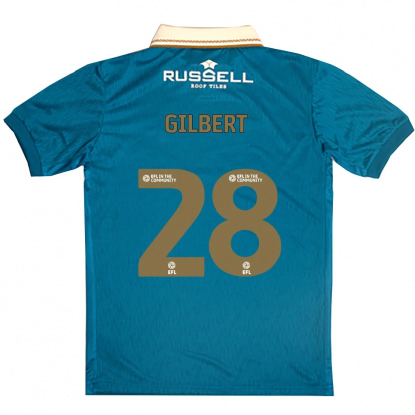 Danxen Kinderen Cameron Gilbert #28 Hemelsblauw Wit Uitshirt Uittenue 2025/26 T-Shirt