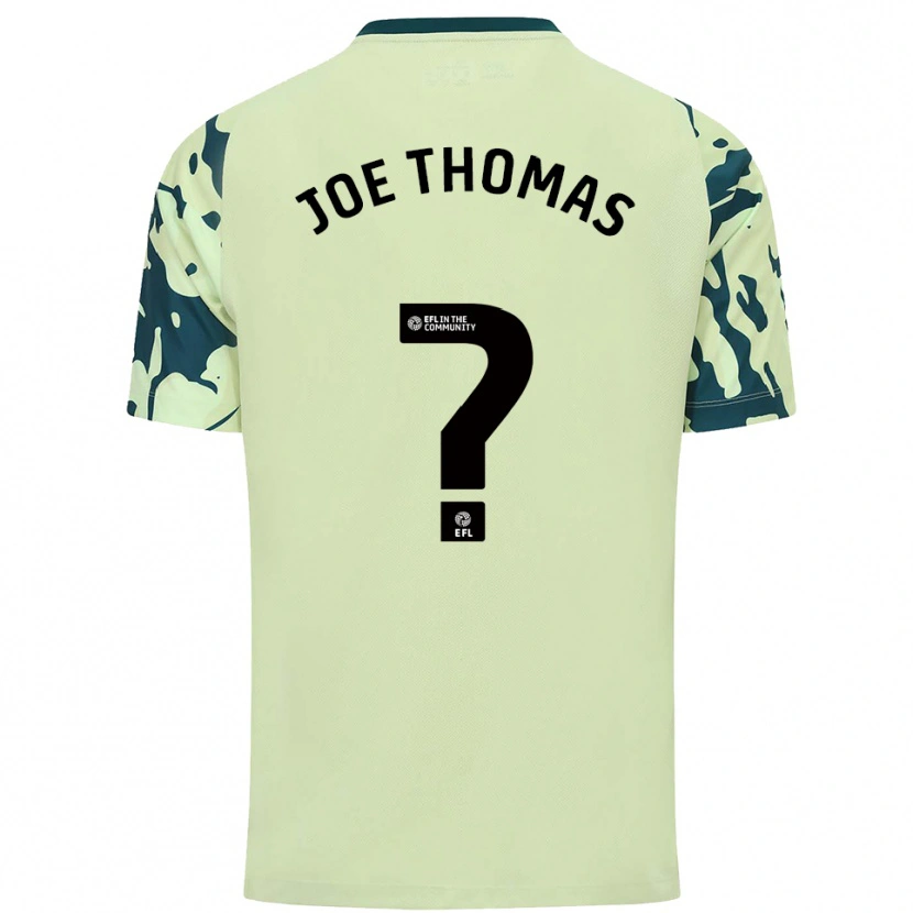 Danxen Kinderen Joe Thomas #0 Donkergroen Uitshirt Uittenue 2025/26 T-Shirt