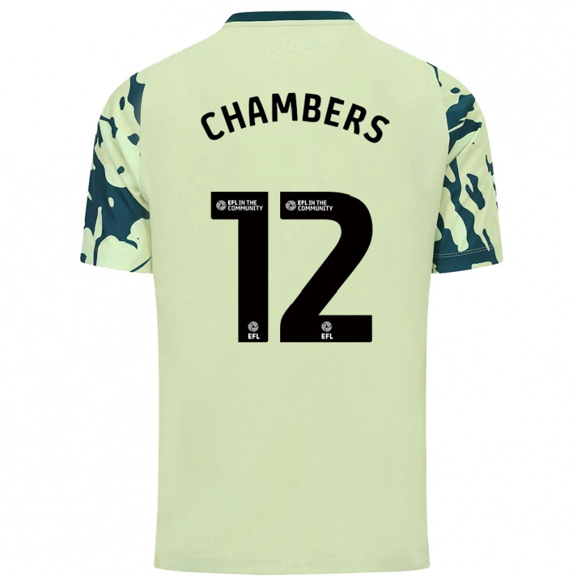 Danxen Kinderen Calum Chambers #12 Donkergroen Uitshirt Uittenue 2025/26 T-Shirt