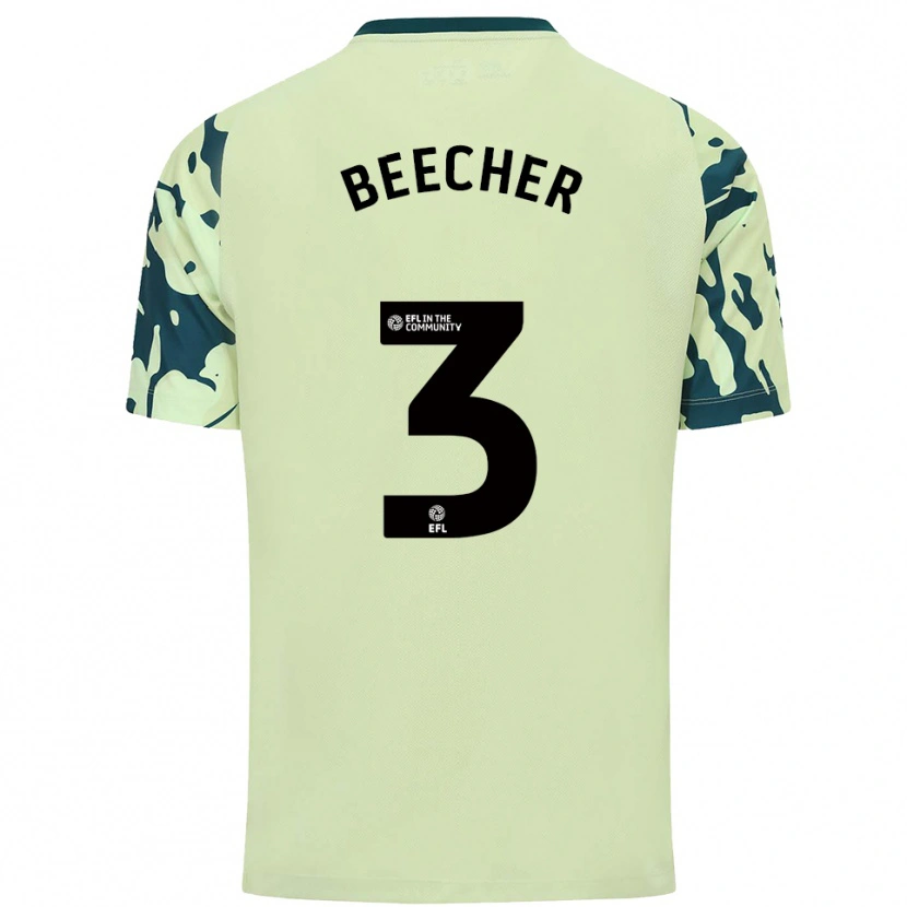 Danxen Kinderen Josh Beecher #3 Donkergroen Uitshirt Uittenue 2025/26 T-Shirt