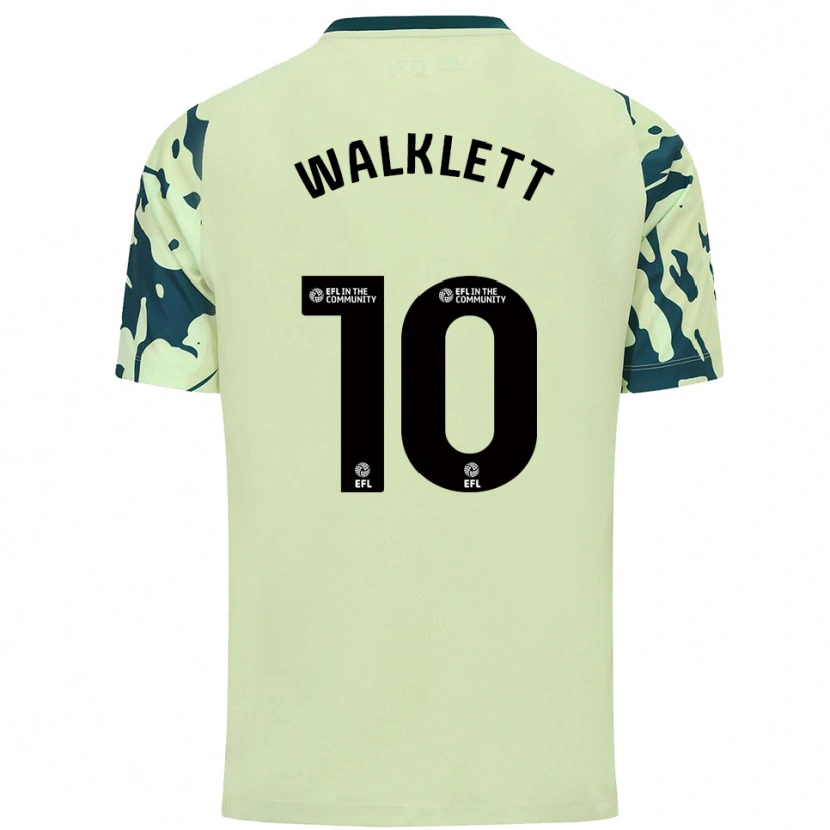 Danxen Kinderen Kerry Walklett #10 Donkergroen Uitshirt Uittenue 2025/26 T-Shirt