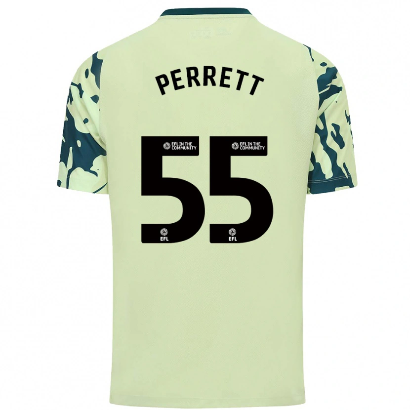 Danxen Kinderen Troy Perrett #55 Donkergroen Uitshirt Uittenue 2025/26 T-Shirt