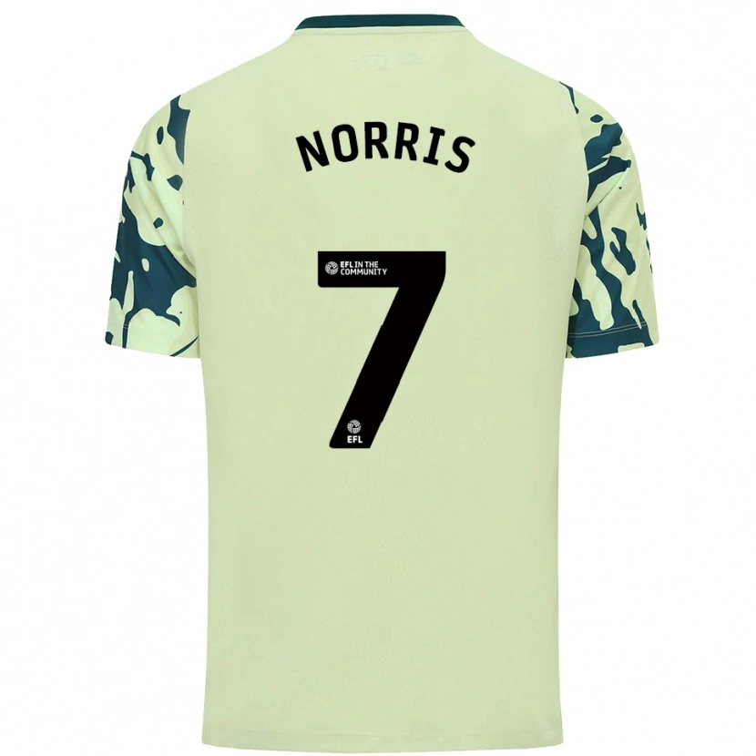 Danxen Kinderen Jacob Norris #7 Donkergroen Uitshirt Uittenue 2025/26 T-Shirt