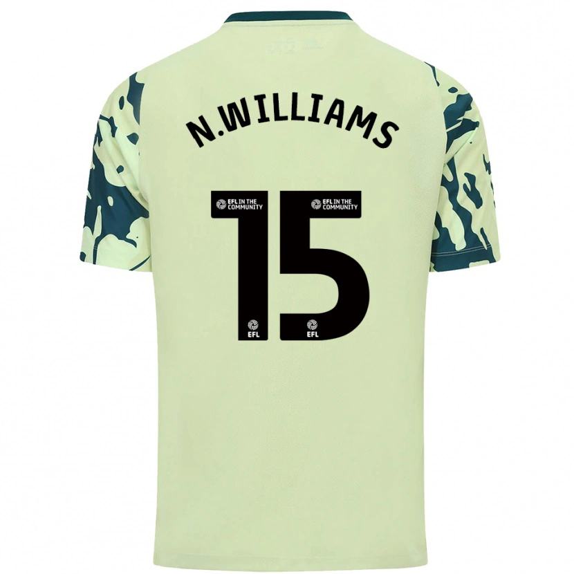 Danxen Kinderen Noah Williams #15 Donkergroen Uitshirt Uittenue 2025/26 T-Shirt