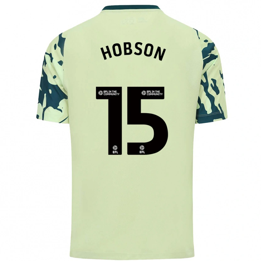 Danxen Kinderen Jacob Hobson #15 Donkergroen Uitshirt Uittenue 2025/26 T-Shirt