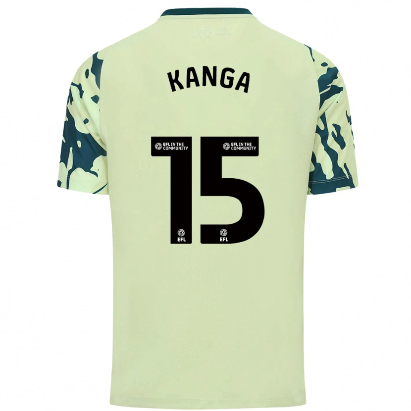 Danxen Kinderen Wilfried Kanga #15 Donkergroen Uitshirt Uittenue 2025/26 T-Shirt