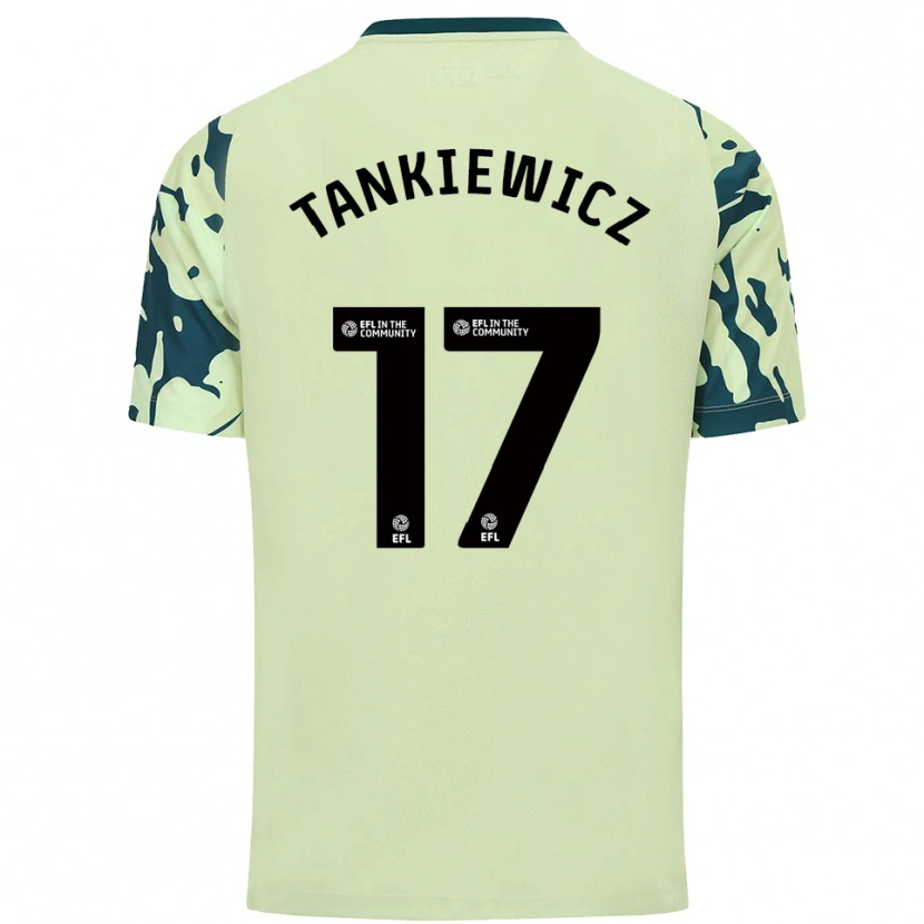 Danxen Kinderen Rob Tankiewicz #17 Donkergroen Uitshirt Uittenue 2025/26 T-Shirt