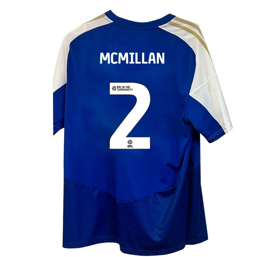 Danxen Kinderen Jack Mcmillan #2 Blauw Wit Goud Uitshirt Uittenue 2025/26 T-Shirt