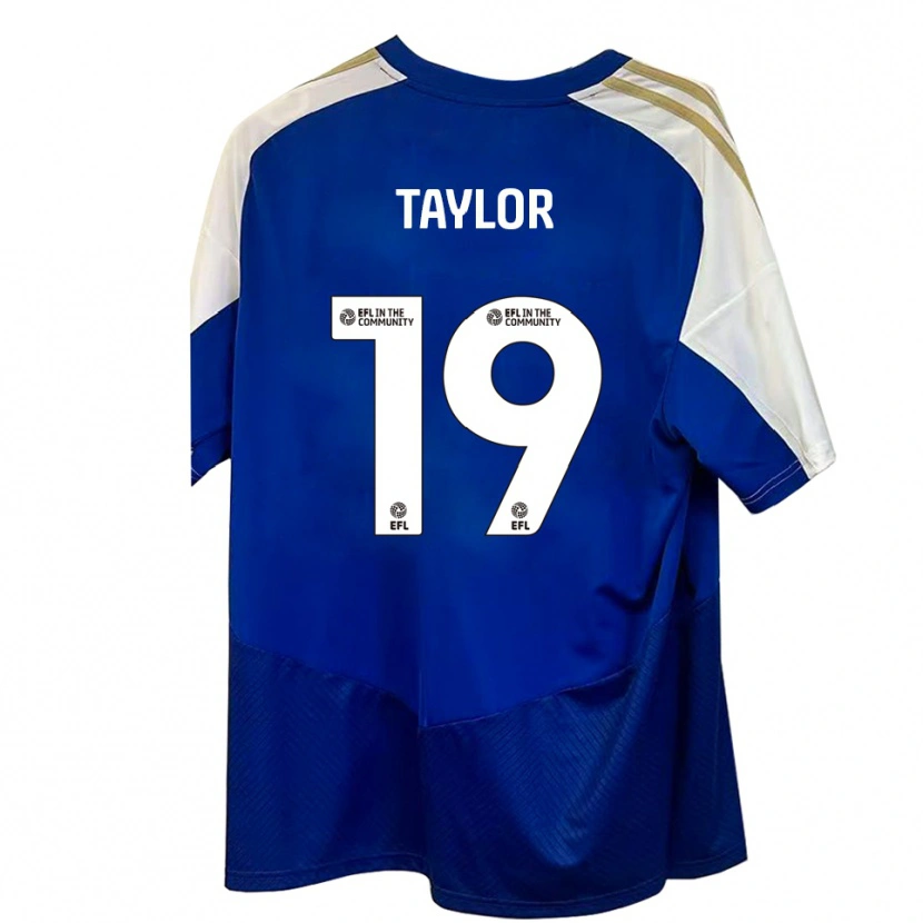 Danxen Kinderen Mollie Taylor #19 Blauw Wit Goud Uitshirt Uittenue 2025/26 T-Shirt