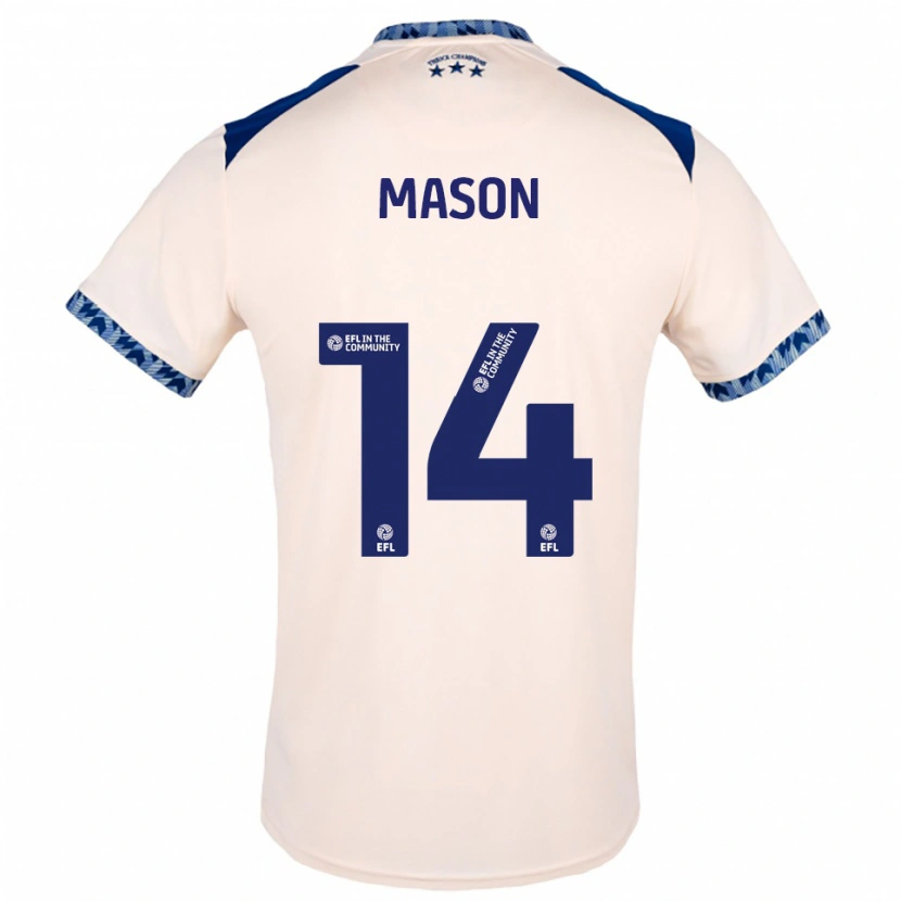 Danxen Kinderen Yasmin Mason #14 Gebroken Wit Marine Uitshirt Uittenue 2025/26 T-Shirt
