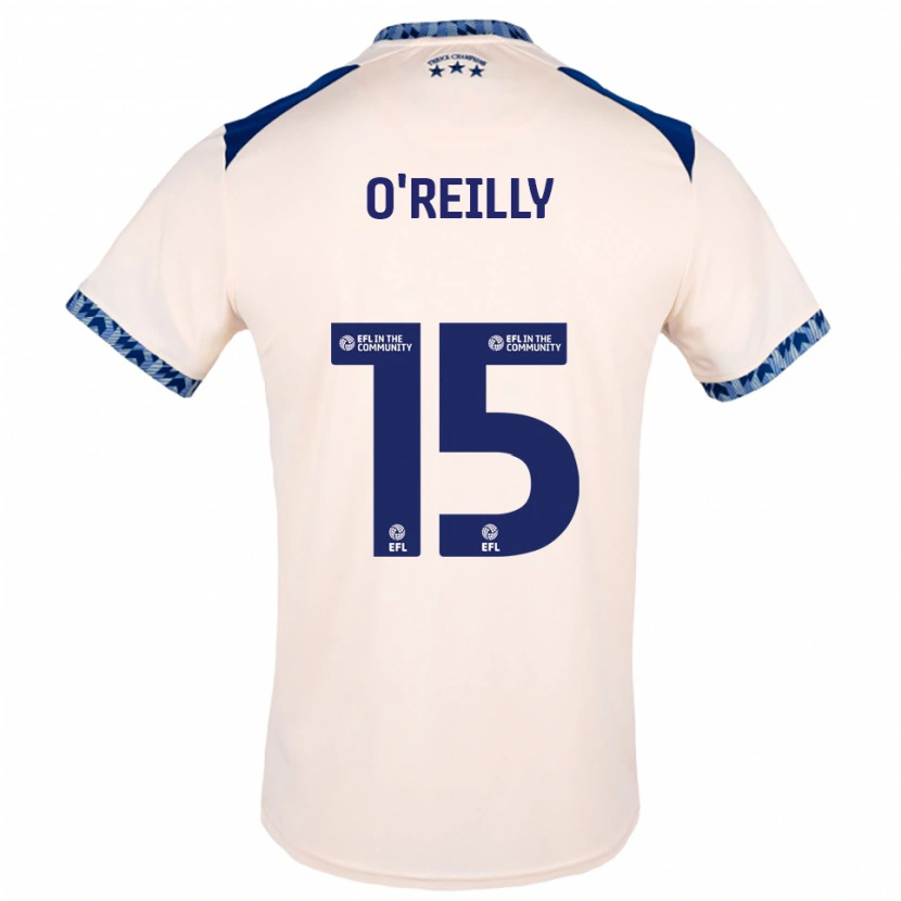 Danxen Kinderen Aaron O'reilly #15 Gebroken Wit Marine Uitshirt Uittenue 2025/26 T-Shirt