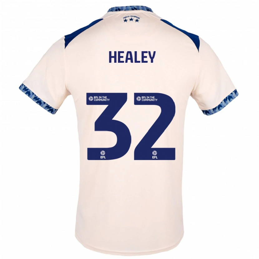 Danxen Kinderen Rhys Healey #32 Gebroken Wit Marine Uitshirt Uittenue 2025/26 T-Shirt