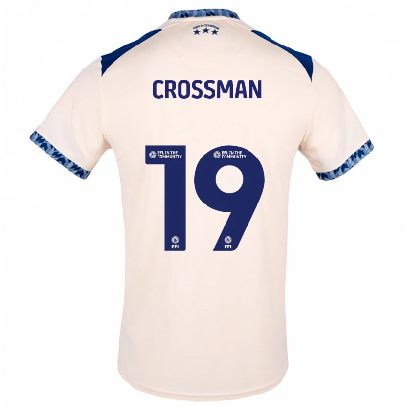 Danxen Kinderen Paige Crossman #19 Gebroken Wit Marine Uitshirt Uittenue 2025/26 T-Shirt