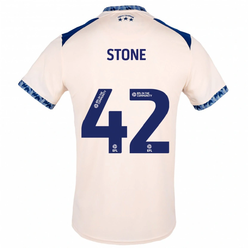 Danxen Kinderen Michael Stone #42 Gebroken Wit Marine Uitshirt Uittenue 2025/26 T-Shirt